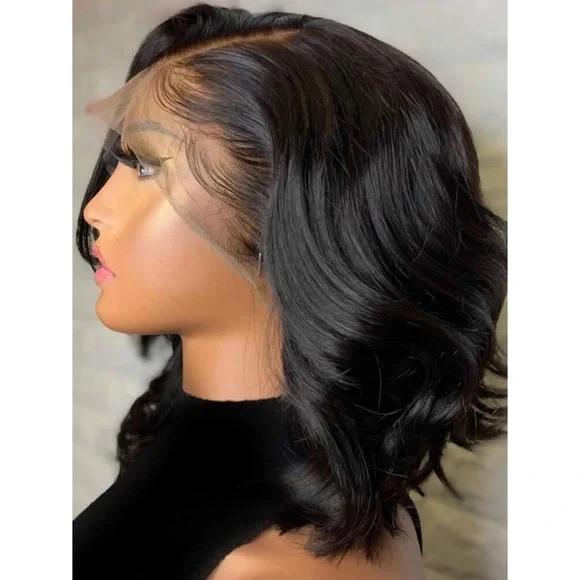 13*1 Lace Front Bob Body Wave Human Hair Wig - Picture 3 of 7